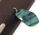 Emerald Pendant, Sterling Silver Pendant, Gemstone Pendant, May Birthstone Jewelry, Wholesale DIY Jewelry Making