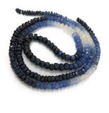 Sapphire Beads, Shaded Sapphire Beads, Gemstone Beads, Natural Gemstone Beads, Beading Supplies, Jewelry Making, Wholesale Beads, 16" Strand