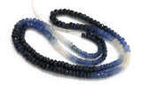 Sapphire Beads, Shaded Sapphire Beads, Gemstone Beads, Natural Gemstone Beads, Beading Supplies, Jewelry Making, Wholesale Beads, 16" Strand