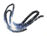 Sapphire Beads, Shaded Sapphire Beads, Gemstone Beads, Natural Gemstone Beads, Beading Supplies, Jewelry Making, Wholesale Beads, 16" Strand