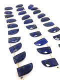 10 Pcs Natural Lapis Lazuli Gemstone Beads, Genuine Gemstone Wholesale Beads for Jewelry Making, Bulk Jewelry Supplies, 20x10.5mm