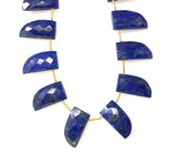 10 Pcs Natural Lapis Lazuli Gemstone Beads, Genuine Gemstone Wholesale Beads for Jewelry Making, Bulk Jewelry Supplies, 20x10.5mm
