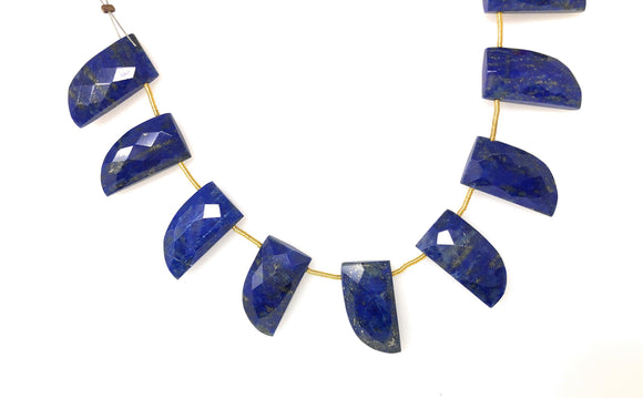 10 Pcs Natural Lapis Lazuli Gemstone Beads, Genuine Gemstone Wholesale Beads for Jewelry Making, Bulk Jewelry Supplies, 20x10.5mm