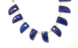 10 Pcs Natural Lapis Lazuli Gemstone Beads, Genuine Gemstone Wholesale Beads for Jewelry Making, Bulk Jewelry Supplies, 20x10.5mm
