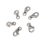 5 Pcs Sterling Silver Lobster Clasp, Lobster Claw Clasp, Jewelry Findings for DIY Jewelry Making, Wholesale Bulk Silver findings, 8x5.5mm