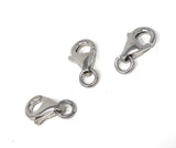 5 Pcs Sterling Silver Lobster Clasp, Lobster Claw Clasp, Jewelry Findings for DIY Jewelry Making, Wholesale Bulk Silver findings, 8x5.5mm