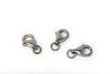 5 Pcs Sterling Silver Lobster Clasp, Lobster Claw Clasp, Jewelry Findings for DIY Jewelry Making, Wholesale Bulk Silver findings, 8x5.5mm