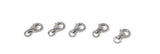 5 Pcs Sterling Silver Lobster Clasp, Lobster Claw Clasp, Jewelry Findings for DIY Jewelry Making, Wholesale Bulk Silver findings, 8x5.5mm