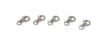 5 Pcs Sterling Silver Lobster Clasp, Lobster Claw Clasp, Jewelry Findings for DIY Jewelry Making, Wholesale Bulk Silver findings, 8x5.5mm