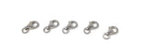 5 Pcs Sterling Silver Lobster Clasp, Lobster Claw Clasp, Jewelry Findings for DIY Jewelry Making, Wholesale Bulk Silver findings, 8x5.5mm