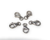 Wholesale 5 Pcs Sterling Silver Lobster Clasp, Lobster Claw Clasp, Jewelry Findings for DIY Jewelry Making, Bulk Silver findings, 11x7mm