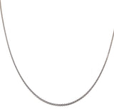 Sterling Silver Necklace Chain, Silver Link Chain 1.5mm, Jewelry Findings, Wholesale DIY Jewelry Making Supplies, 18" Plus 2" Extender Chain