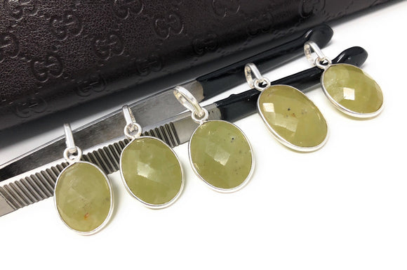 Yellow Sapphire Pendant, Sterling Silver Pendant, Gemstone Pendants, Wholesale Jewelry Supplies forDIY Jewelry Making, Gifts for Her