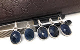 Blue Sapphire Gemstone Pendant, September Birthstone Pendant, Spiritual Healing Crystal Chakra Balancing Silver Pendant, DIY Jewelry Making