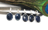 Blue Sapphire Gemstone Pendant, September Birthstone Pendant, Spiritual Healing Crystal Chakra Balancing Silver Pendant, DIY Jewelry Making