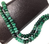 8mm Natural Emerald Beads, Gemstone Beads, Wholesale Beads, Jewelry Supplies, Bulk Beads, 13" Strand