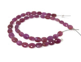 Pink Sapphire Beads, Gemstone Beads, Natural Sapphire Beads, September Birthstone, Wholesale Beads, Bulk Beads, Jewelry Supplies, 7" Strand