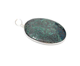 Natural Azurite Malachite Pendant, Genuine Gemstone Sterling Silver Pendant, Wholesale Jewelry for DIY Jewelry Making