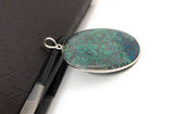 Natural Azurite Malachite Pendant, Genuine Gemstone Sterling Silver Pendant, Wholesale Jewelry for DIY Jewelry Making