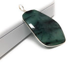 Emerald Pendant, Sterling Silver Pendant, Gemstone Pendant, May Birthstone Jewelry, Wholesale DIY Jewelry Making
