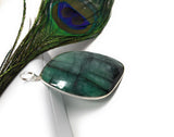 Natural Emerald Sterling Silver Pendant, Gemstone Pendant, Emerald Pendant, May Birthstone Pendant, Wholesale DIY Jewelry Making
