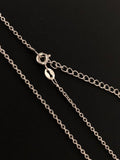 Sterling Silver Necklace Chain, Silver Link Chain 1.3mm, Jewelry Findings, Wholesale DIY Jewelry Making Supplies, 18" Plus 2" Extender Chain