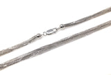 Sterling Silver Necklace Chain, Multi Strand Silver Chain, Jewelry Findings, Wholesale DIY Jewelry Making Supplies, 18" 925 Silver Chain