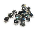 Set of labradorite gemstone connectors from Akstar Gems jewelry making supplies collection
