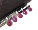 Sterling Silver Pink Sapphire Pendant, Natural Gemstone Pendants, Wholesale Jewelry Supplies for DIY Jewelry Making, Gifts for Her