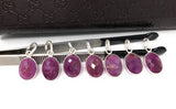 Sterling Silver Pink Sapphire Pendant, Natural Gemstone Pendants, Wholesale Jewelry Supplies for DIY Jewelry Making, Gifts for Her
