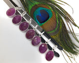 Sterling Silver Pink Sapphire Pendant, Natural Gemstone Pendants, Wholesale Jewelry Supplies for DIY Jewelry Making, Gifts for Her