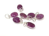 Sterling Silver Pink Sapphire Pendant, Natural Gemstone Pendants, Wholesale Jewelry Supplies for DIY Jewelry Making, Gifts for Her