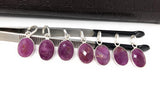 Sterling Silver Pink Sapphire Pendant, Natural Gemstone Pendants, Wholesale Jewelry Supplies for DIY Jewelry Making, Gifts for Her
