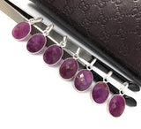 Sterling Silver Pink Sapphire Pendant, Natural Gemstone Pendants, Wholesale Jewelry Supplies for DIY Jewelry Making, Gifts for Her