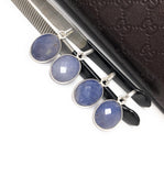 Sterling Silver Blue Sapphire Gemstone Pendant, September Birthstone Pendant, Spiritual healing Crystal Jewelry, Third Eye Chakra Balancing