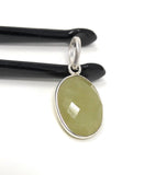 Sterling Silver Yellow Sapphire Pendant, Gemstone Pendants, Wholesale Jewelry Supplies forDIY Jewelry Making, Gifts for Her, Silver Pendant