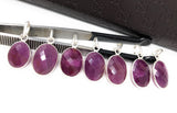 Sterling Silver Pink Sapphire Pendant, Natural Gemstone Pendants, Wholesale Jewelry Supplies for DIY Jewelry Making, Gifts for Her