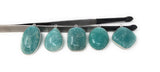 5Pcs Amazonite Gemstone Charms, Sterling Silver Charms, Natural Peruvian Amazonite Charms , DIY Jewelry Making Supplies