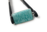 5Pcs Amazonite Gemstone Charms, Sterling Silver Charms, Natural Peruvian Amazonite Charms , DIY Jewelry Making Supplies