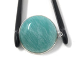 5Pcs Amazonite Gemstone Charms, Sterling Silver Charms, Natural Peruvian Amazonite Charms , DIY Jewelry Making Supplies