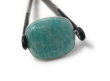 5Pcs Amazonite Gemstone Charms, Sterling Silver Charms, Natural Peruvian Amazonite Charms , DIY Jewelry Making Supplies