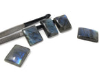 Wholesale 5 Pcs Shape Labradorite Cabochon, Natural Gemstone Labradorite Cabochon, Wire Wrapping Jewelry Supplies, DIY Jewelry 22mm-27mm