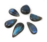 Wholesale 7 Pcs Labradorite Cabochon, Natural Gemstone Labradorite Cabochon, Wire Wrapping Jewelry Supplies, 24mm-35mm