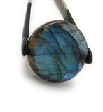 4 Pcs Labradorite Cabochon, Natural Gemstone Labradorite Cabochon, Wire Wrapping Jewelry Supplies, Wholesale Cabochons, 25mm-34mm