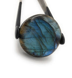 4 Pcs Labradorite Cabochon, Natural Gemstone Labradorite Cabochon, Wire Wrapping Jewelry Supplies, Wholesale Cabochons, 25mm-34mm