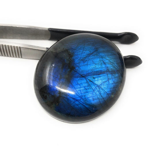 Labradorite Cabochon, Natural Gemstone Cabochon, Labradorite , Wire Wrapping, Jewelry Supplies, Jewelry Making, DIY Jewelry, 41.25x24mm