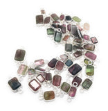 6 Pcs Tourmaline Connectors, Sterling Silver Gemstone Connectors, Wholesale Jewelry Findings for DIY Jewelry Making, Bulk Lot