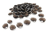 5Pcs Smokey Quartz Charms, Sterling Silver Gemstone Charms, Wholesale Jewelry Supplies for DIY Jewelry Making, Bulk Lot Charms