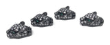 CZ Micro Pave Gun Metal Leopard Head Beads, Jewelry Findings for DIY Jewelry Making , Leopard Beads Jewelry Supplies, 17mm X 9.5mm