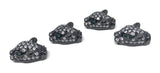 CZ Micro Pave Gun Metal Leopard Head Beads, Jewelry Findings for DIY Jewelry Making , Leopard Beads Jewelry Supplies, 17mm X 9.5mm